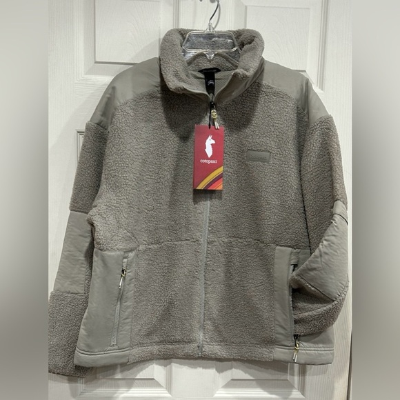Cotopaxi Women's Large Bacano Fleece Jacket Pebble Tan NWT Relaxed Fit